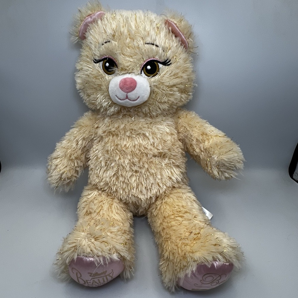 Build A Bear Disney Beauty and The Beast Belle Plush 16 Inch 2017 Metallic Fur